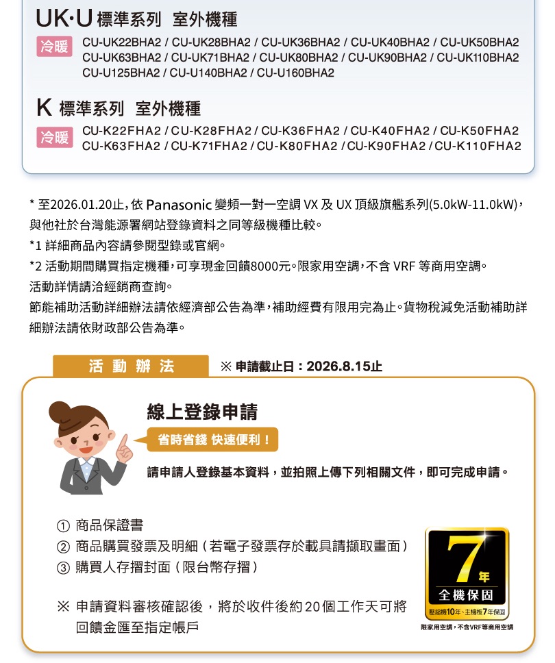 Panasonic 活動辦法與注意事項